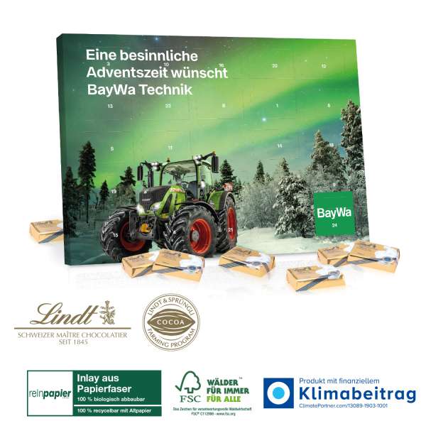 Tisch-Adventskalender Lindt "Select Edition" Organic