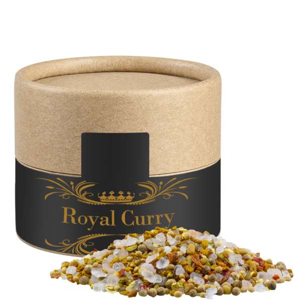 Royal Curry, ca. 50g, Biologisch abbaubare Eco Pappdose Mini