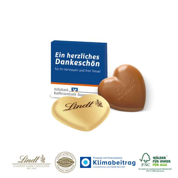 Lindt Herz in Präsentverpackung, 20 g