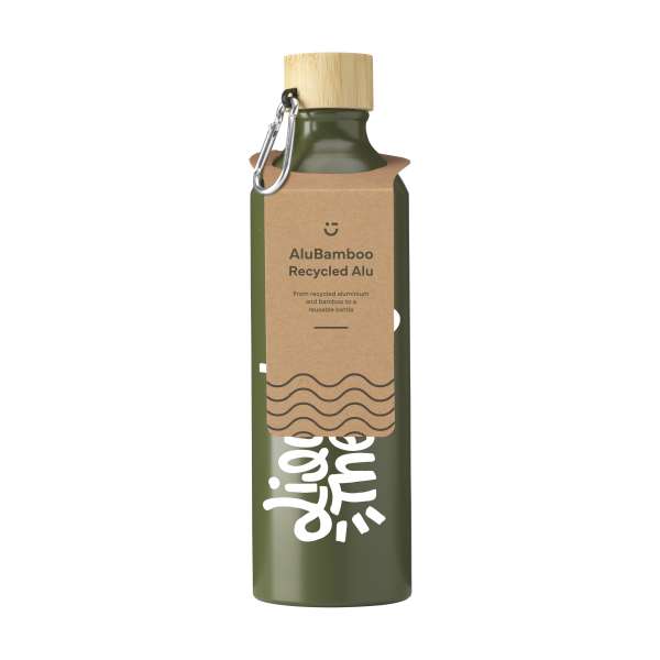 AluBamboo GRS Recycled Alu 750 ml Wasserflasche