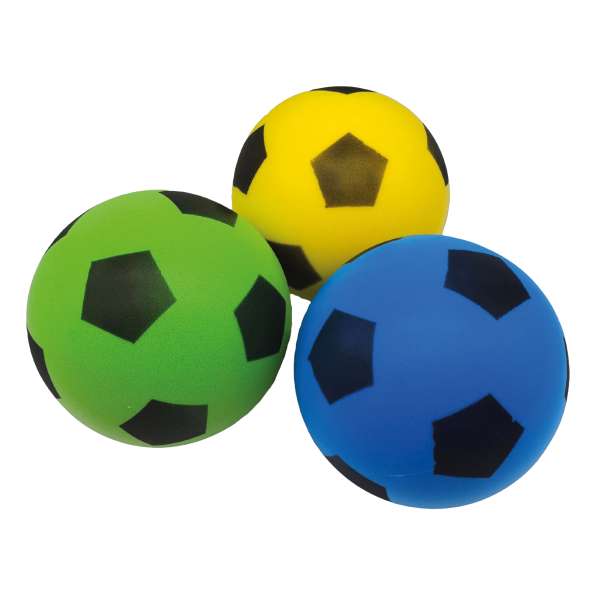 Schaumstoffball 19cm, 3-fach sortiert