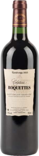 Rotwein CHÂTEAU ROQUETTES – SAINT-ÉMILION