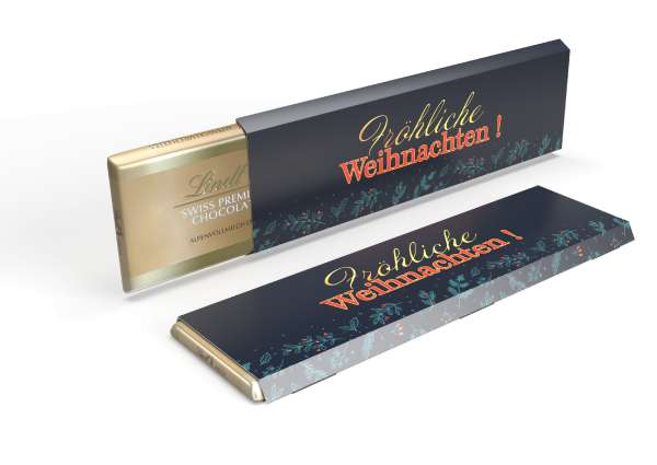 Lindt Alpenvollmilch Extra Tafel im Werbeschuber