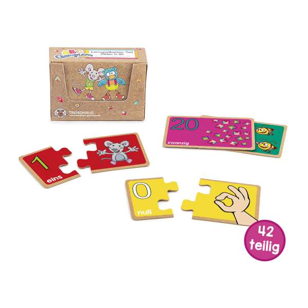 Zahlen-Lernspielkarten-Set, 42-tlg.