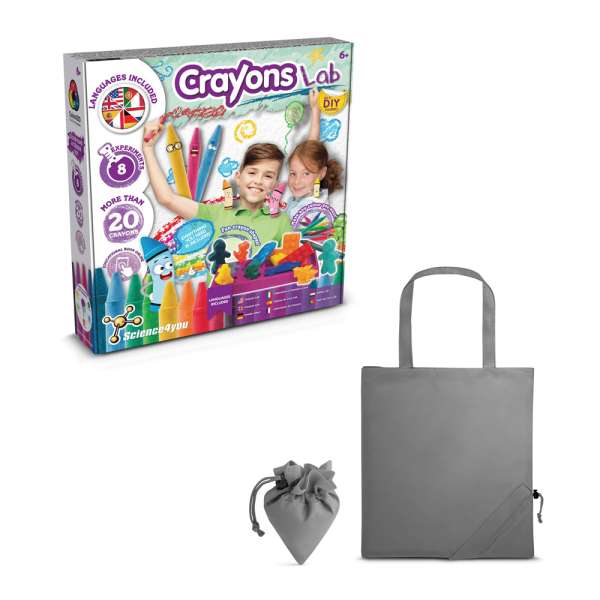 Crayon Factory Kit II Lernspiel lieferung inklusive einer faltbaren geschenktasche aus 190T