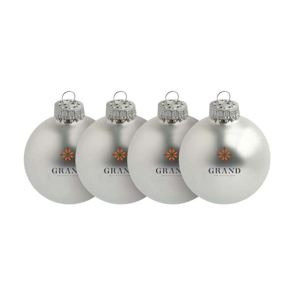 Weihnachtskugel Ø 6 cm - 4er Set - Made in Europe