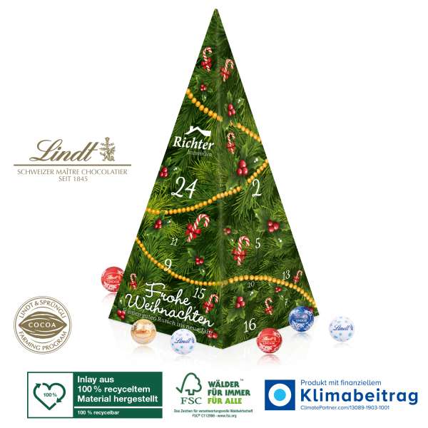 Adventskalender Lindt "Weihnachtspyramide"