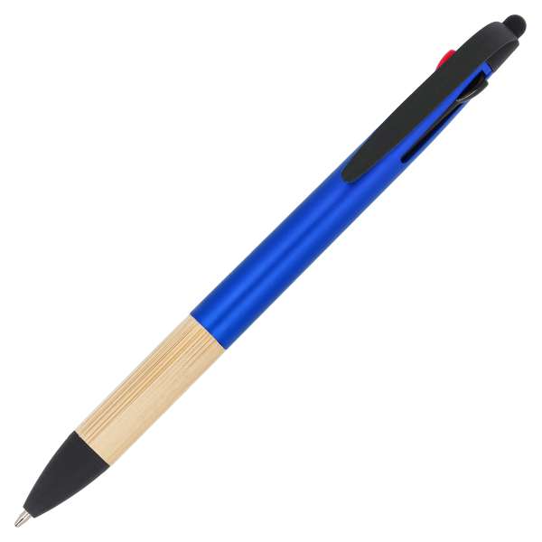 3-Farben-Stift mit Bambusgriff