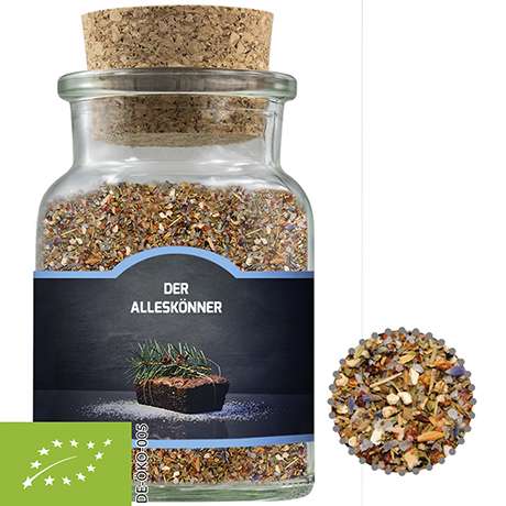 Bio Gewürzmischung Alleskönner, ca. 75g, Korkenglas