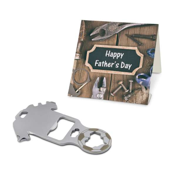 Geschenkartikel: ROMINOX® Key Tool Funktionen) im Motiv-Mäppchen Happy Father's Day