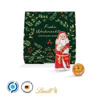 4 LINDOR Mini Kugeln, 1 Schoko-Weihnachtsmann, ges. 28 g.